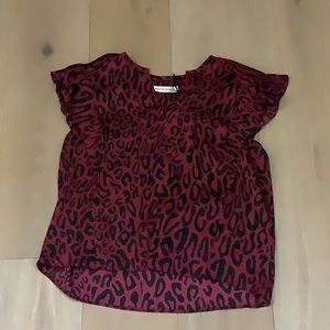 Top, leopard, brand = Rebecca Minkoff